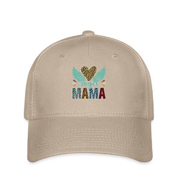 Maman ange à imprimé léopard - Casquette Flexfit - kaki - Devant