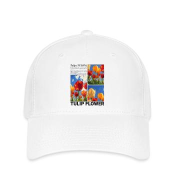 Tulip Spring Nature Flower Botanical Gift - Flexfit Cap - white - Front