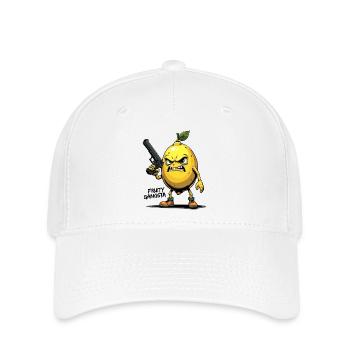 Gangsta fruité – Gangster au citron drôle - Casquette Flexfit - blanc - Devant