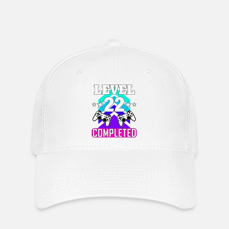 gaming birthday haha like - Flexfit Cap - white