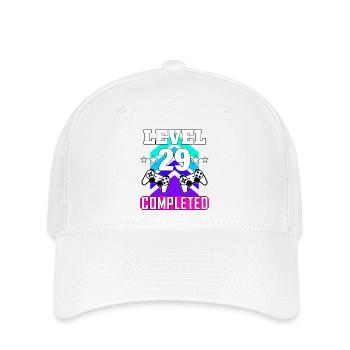 gaming geburtstag haha wie - Flexfit Cap - Weiß - Vorne
