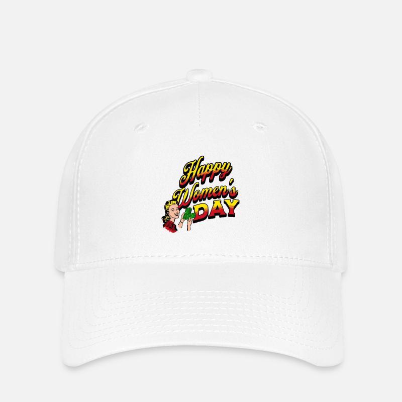 Happy Woman's Day, International Women's Day - Flexfit Cap - white