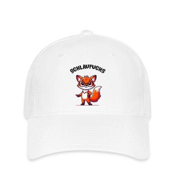 Renard intelligent - Casquette Flexfit - blanc - Devant