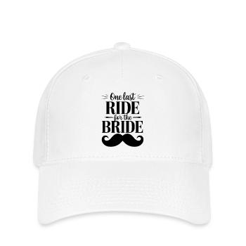 Lustiger JGA Spruch Braut Abschied - Flexfit Cap - Weiß - Vorne