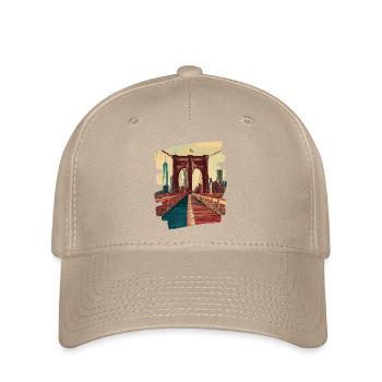 Pont de Brooklyn - Casquette Flexfit - kaki - Devant