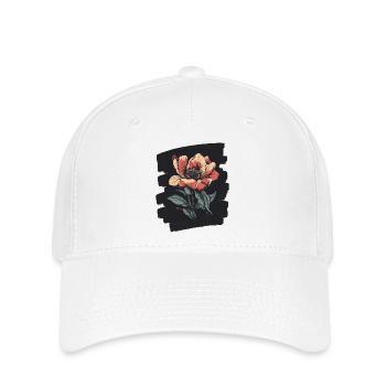 Frühling Frühlingsanfang Blume Blumen - Flexfit Cap - Weiß - Vorne