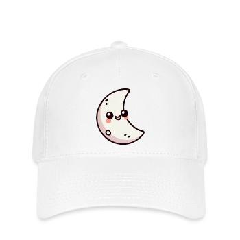 mond - Flexfit Cap - Weiß - Vorne