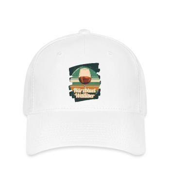 Härzbluetvalis, Valais, Valais, Switzerland - Flexfit Cap - white - Front