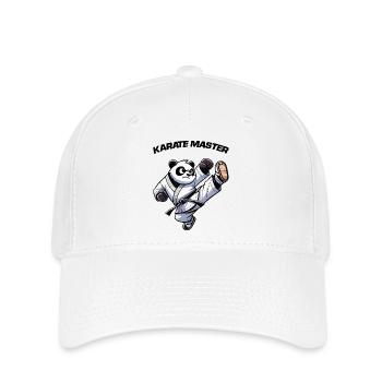 pandabär karate - Flexfit Cap - Weiß - Vorne