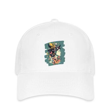 Printemps Printemps Début Fleurs - Casquette Flexfit - blanc - Devant
