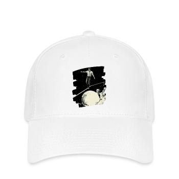 Slackline Slacklining Balance - Flexfit Cap - Weiß - Vorne