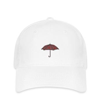 Umbrella Heart Hearts Valentine's Day - Flexfit Cap - white - Front