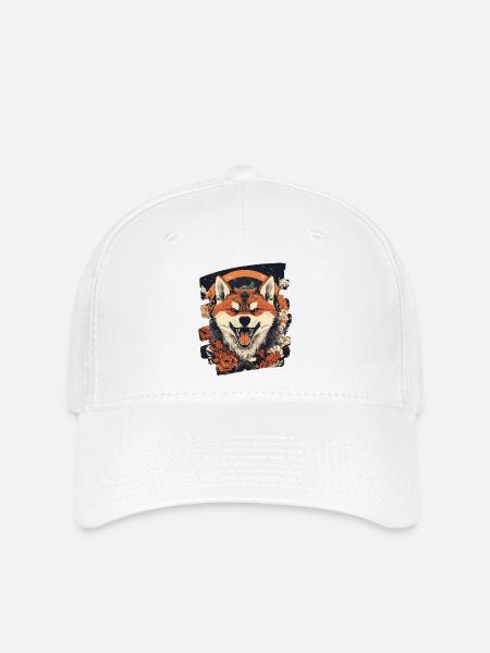 Shiba Inu - Flexfit Cap - Weiß