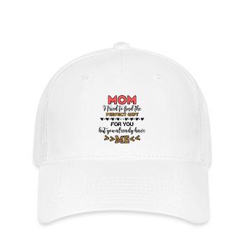 Lustiger Mutter Spruch Muttertag Mama - Flexfit Cap - Weiß - Vorne