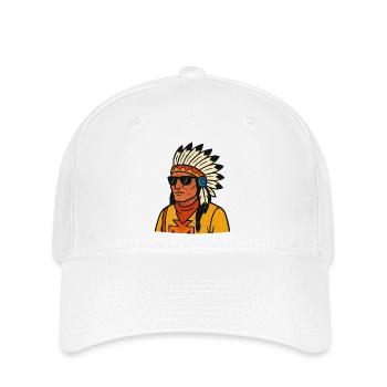 Indien - Casquette Flexfit - blanc - Devant