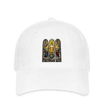 Bier Kirchen Fenster Männertag Himmelfahrt - Flexfit Cap - Weiß - Vorne