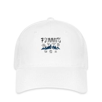 Sept sommets - Casquette Flexfit - blanc - Devant