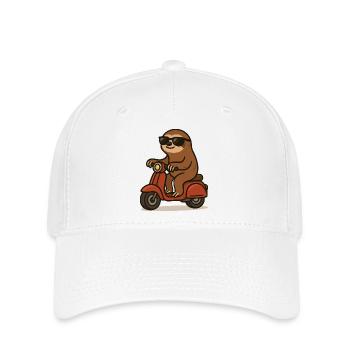 faultier moped - Flexfit Cap - Weiß - Vorne