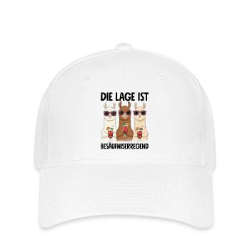 Die Lage Ist Besäufniserregend - Flexfit Cap - Weiß - Vorne