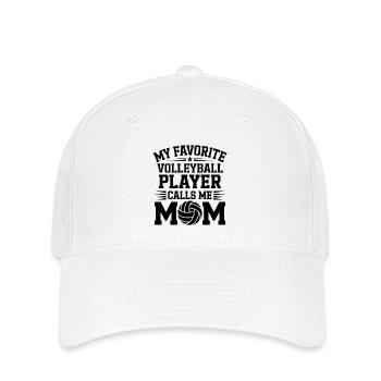 Volleyball Spruch Lustiges Volleyball Geschenk - Flexfit Cap - Weiß - Vorne