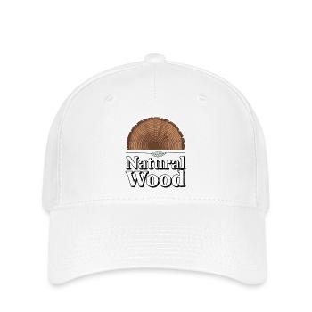 BOIS NATUREL - Casquette Flexfit - blanc - Devant