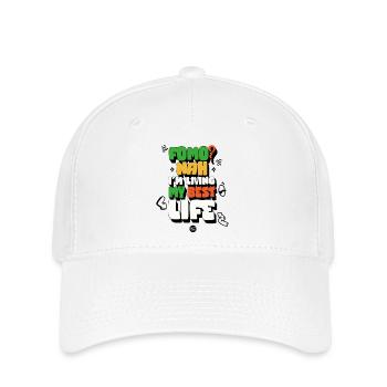 FOMO? Nein, ich lebe mein bestes Leben! - Flexfit Cap - Weiß - Vorne