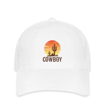 Cow-boy - Casquette Flexfit - blanc - Devant