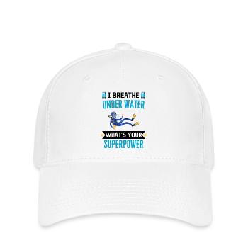 Diver Saying Underwater World Diving - Flexfit Cap - white - Front