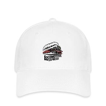 LOCOMOTIVE - Flexfit Cap - white - Front