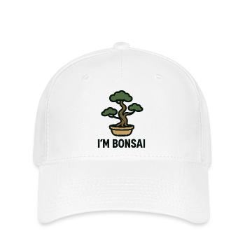 Bonsai Baum - Flexfit Cap - Weiß - Vorne