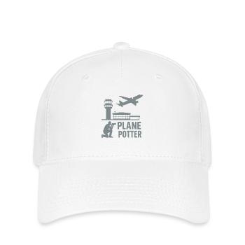 Plane – Aircraft Spotter Design - Flexfit Cap - white - Front