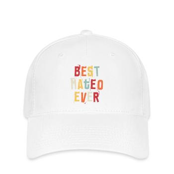 Meilleur Mateo Jamais Prénom Texte Rétro Cadeau - Casquette Flexfit - blanc - Devant
