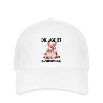 Die Lage Ist Besäufniserregend - Flexfit Cap - Weiß - Vorne
