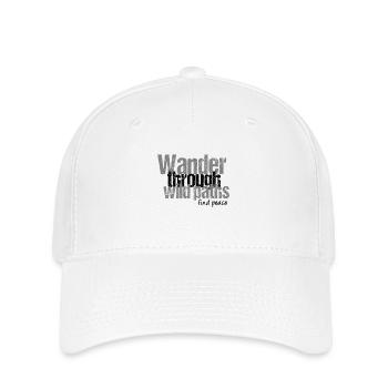 Hike through wild trails - Flexfit Cap - white - Front