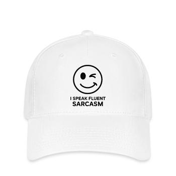 Expressive Winks und Sarcasm Design - Flexfit Cap - Weiß - Vorne