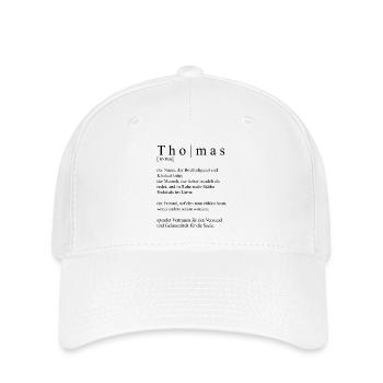 Thomas Définition Typographie - Casquette Flexfit - blanc - Devant
