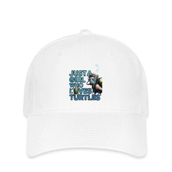 Just a Girl Who Loves Scuba Diving - Flexfit Cap - Weiß - Vorne