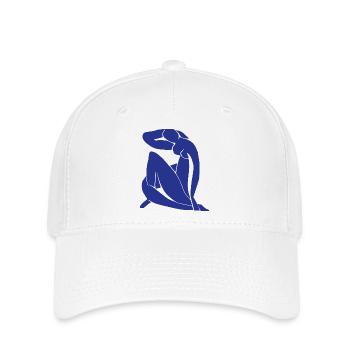 Blau Akt Kunst Impressionismus Matisse Fauvismus - Flexfit Cap - Weiß - Vorne