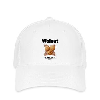Power Frucht - Walnuss - Flexfit Cap - Weiß - Vorne