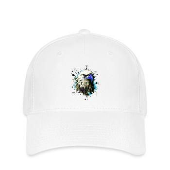 Animal à tête d’aigle - Casquette Flexfit - blanc - Devant