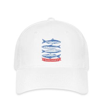 Sardines - Flexfit Cap - white - Front