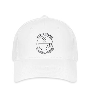 Storeman Coffee Powered - Flexfit Cap - Weiß - Vorne