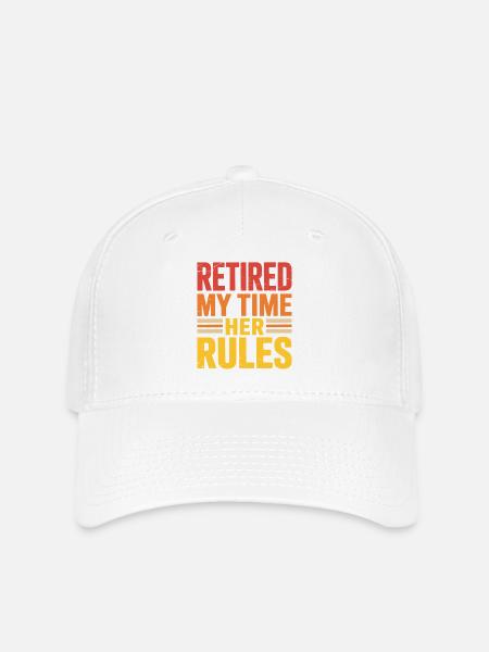 Retired Rente Ruhestand - Flexfit Cap - Weiß