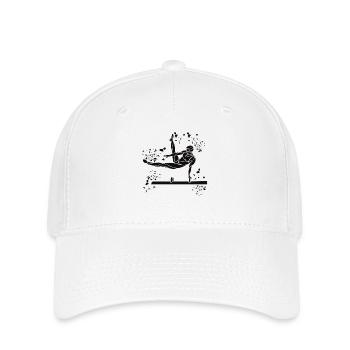 artistic gymnastics pommel horse gymnast - Flexfit Cap - white - Front