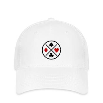 Playing Cards Contrast - Flexfit Cap - white - Front
