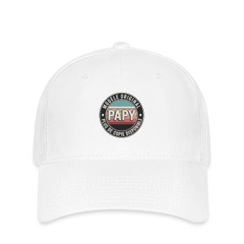 Opa originelles Muster humorvolles Vintage-Design - Flexfit Cap - Weiß - Vorne