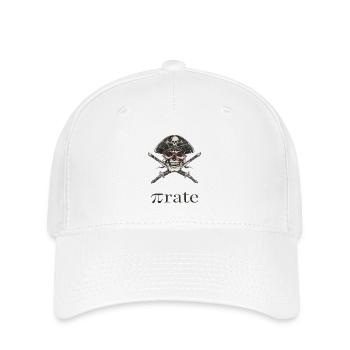 Pirate nerd avec des lunettes - Casquette Flexfit - blanc - Devant