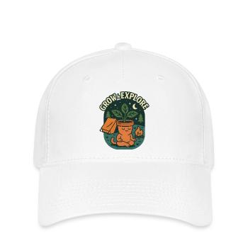 Grow & Explore - Flexfit Cap - white - Front