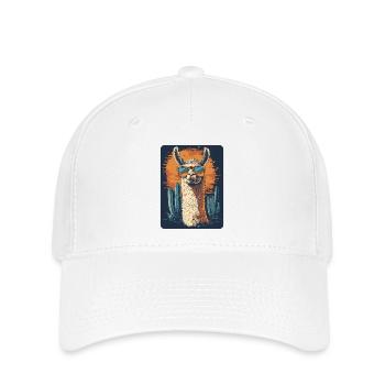 lama - Flexfit Cap - white - Front