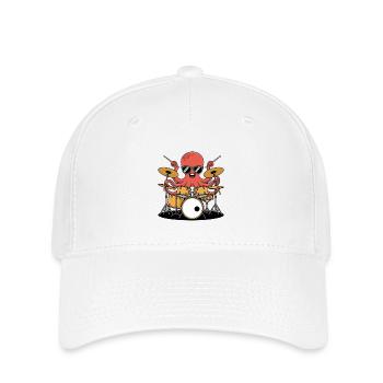 Batteur Octopus Band Groove - Casquette Flexfit - blanc - Devant